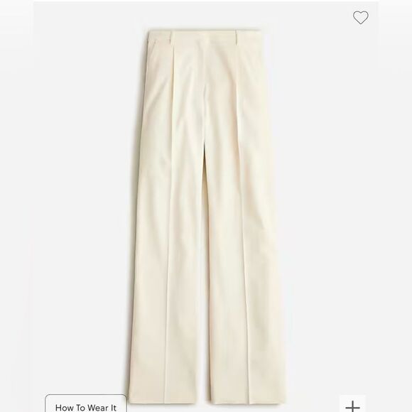 J.Crew Wide-leg essential pant in city twill - Picture 4 of 6